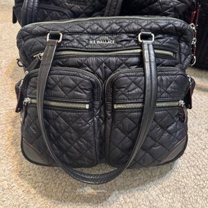 MZ Wallace Black Crosby City Bag